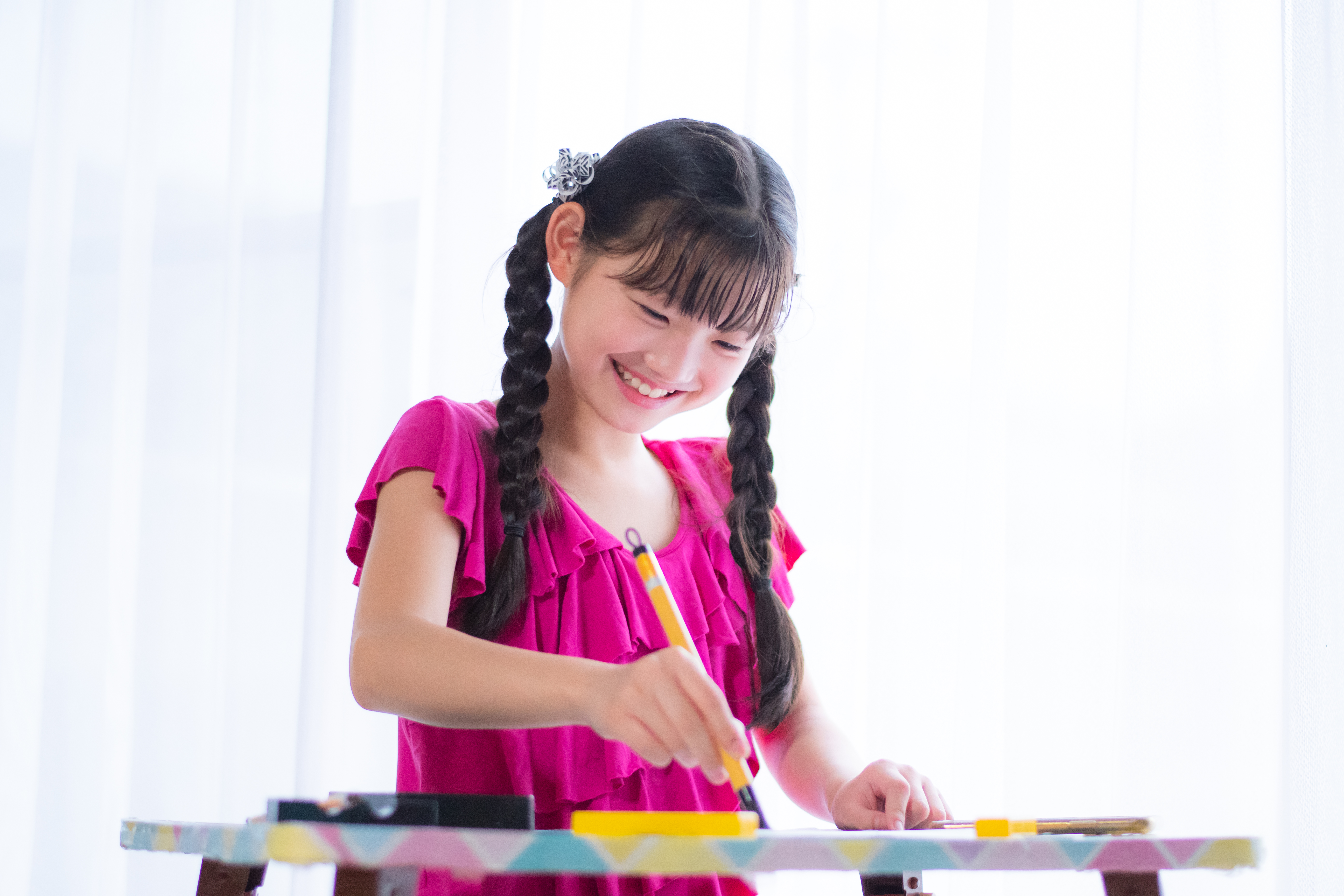 角崎習字教室の様子